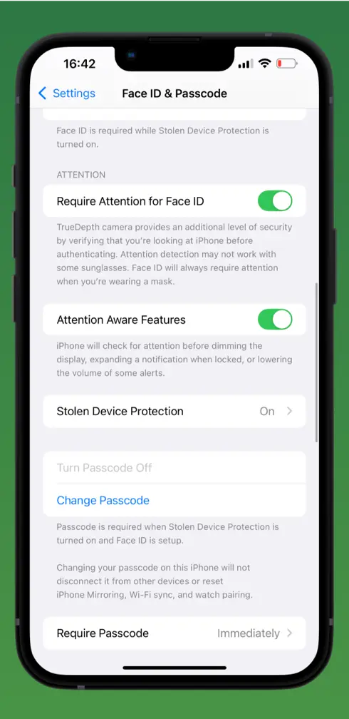 نحوه رمزگذاشتن روی آیفون