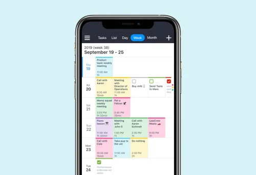 محیط کاربری اپلیکیشن Calendar 5