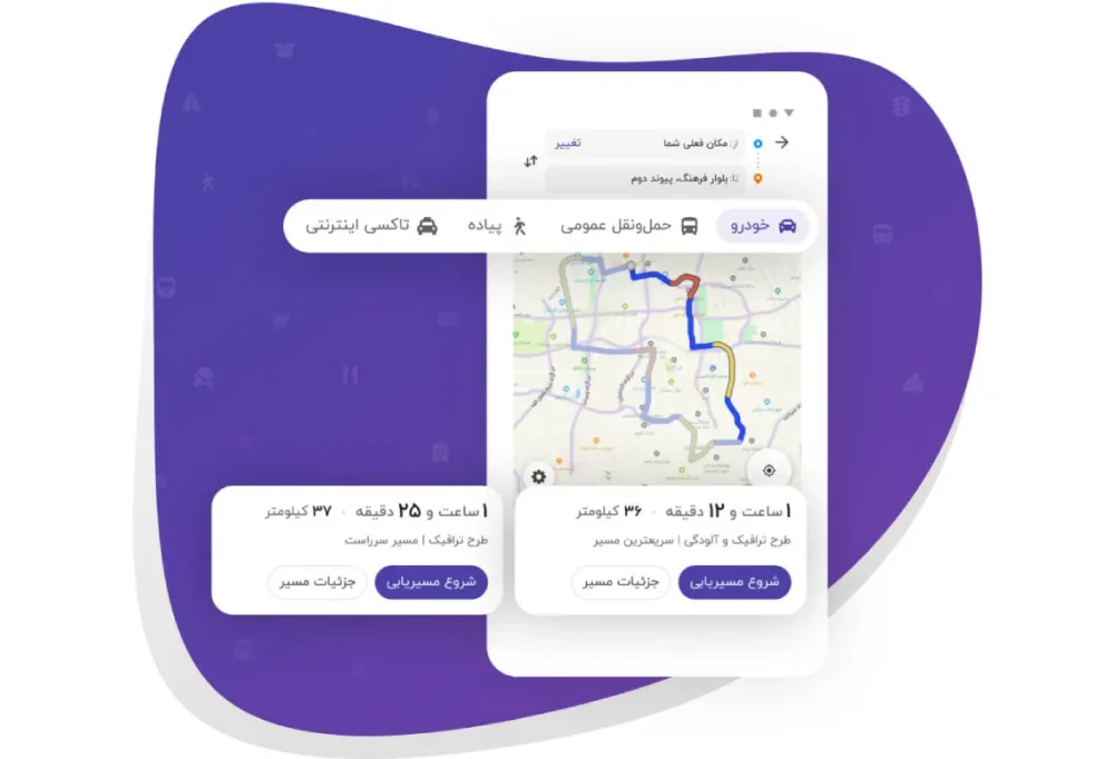 نحوه کار با مسیریاب بلد