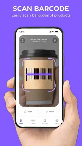 نحوه استفاده از برنامه بارکد خوان آیفون