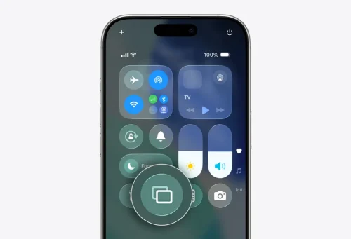 تنظیمات Screen Mirroring آیفون